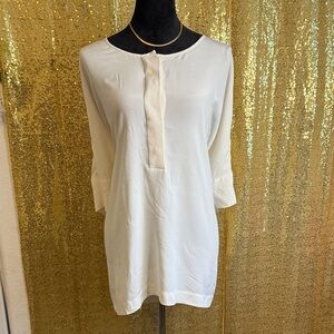 Go silk Elegant Women's Cream Blouse 100% silk